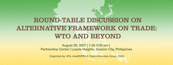 roundtable discussion on alternative framework on trade